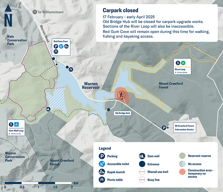 Warren carpark construction map