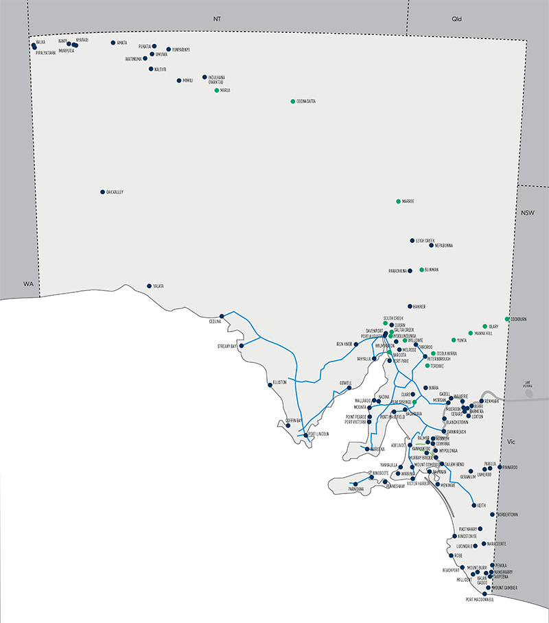 Map of our supply areas 