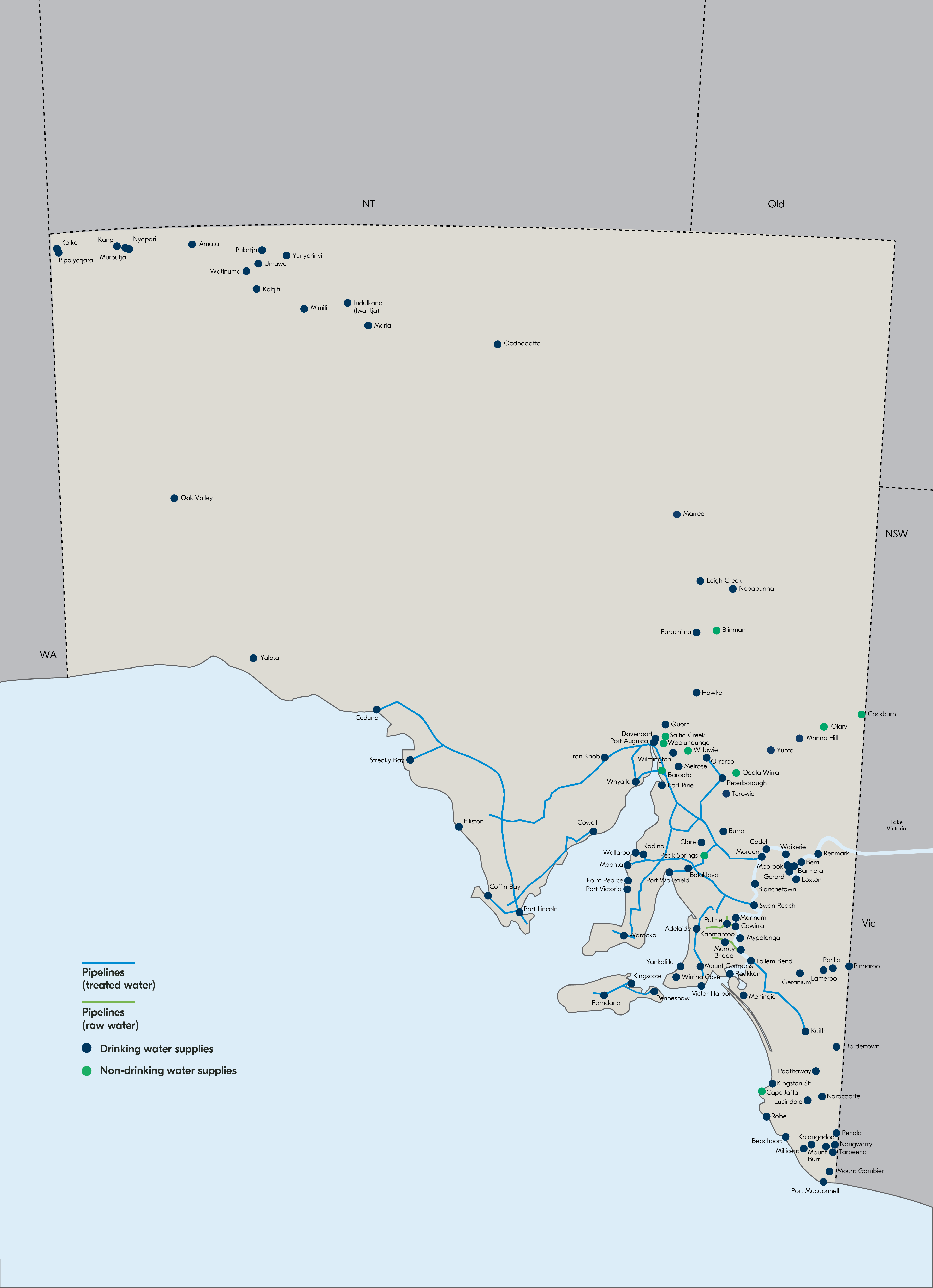 Map of our supply areas
