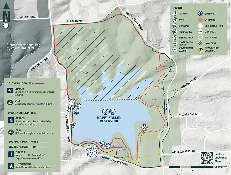 Happy Valley Reservoir Reserve concept map