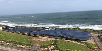 A view of the solar array at Christies Beach 
